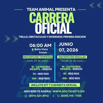Carrera Oficial Team  Animal 2026