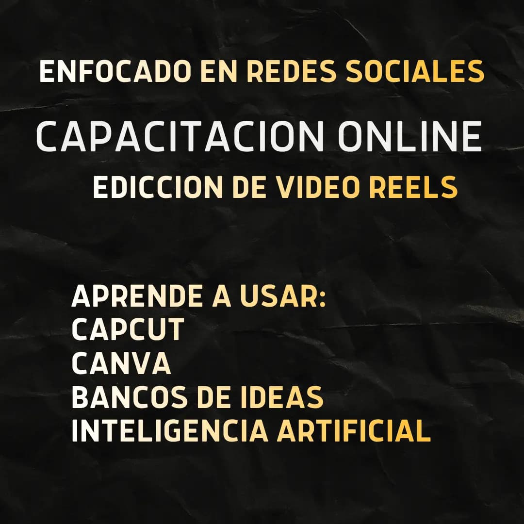CURSO EDICION DE VIDEO REELS