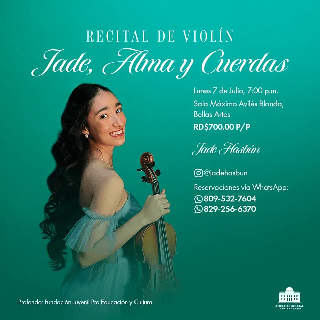 Recital violín:  Jade, Alma y Cuerdas