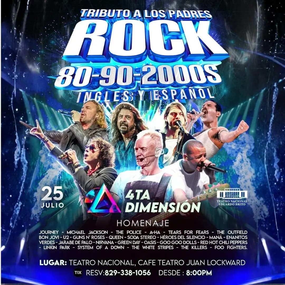 Tributo A Los Padres Rock 80s 90s y 2000s by 4ta Dimension