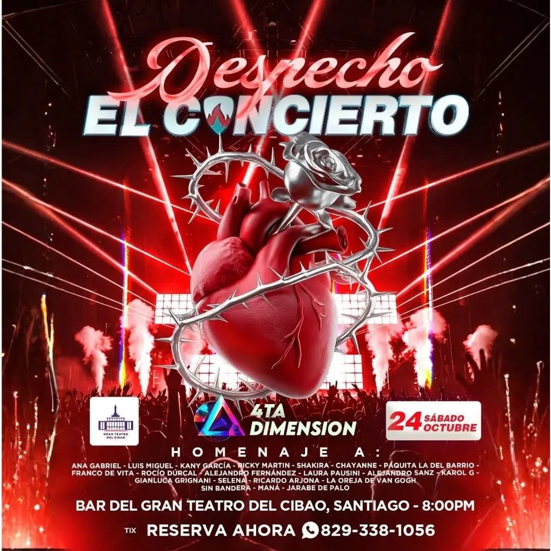 Despecho EL CONCIERTO! by 4ta Dimension @Santiago