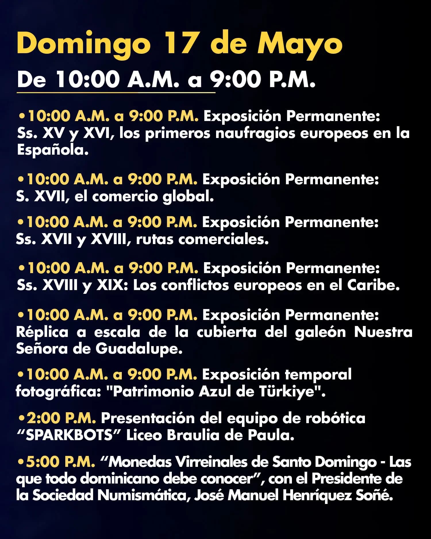 NOCHELARGA DE MUSEOS