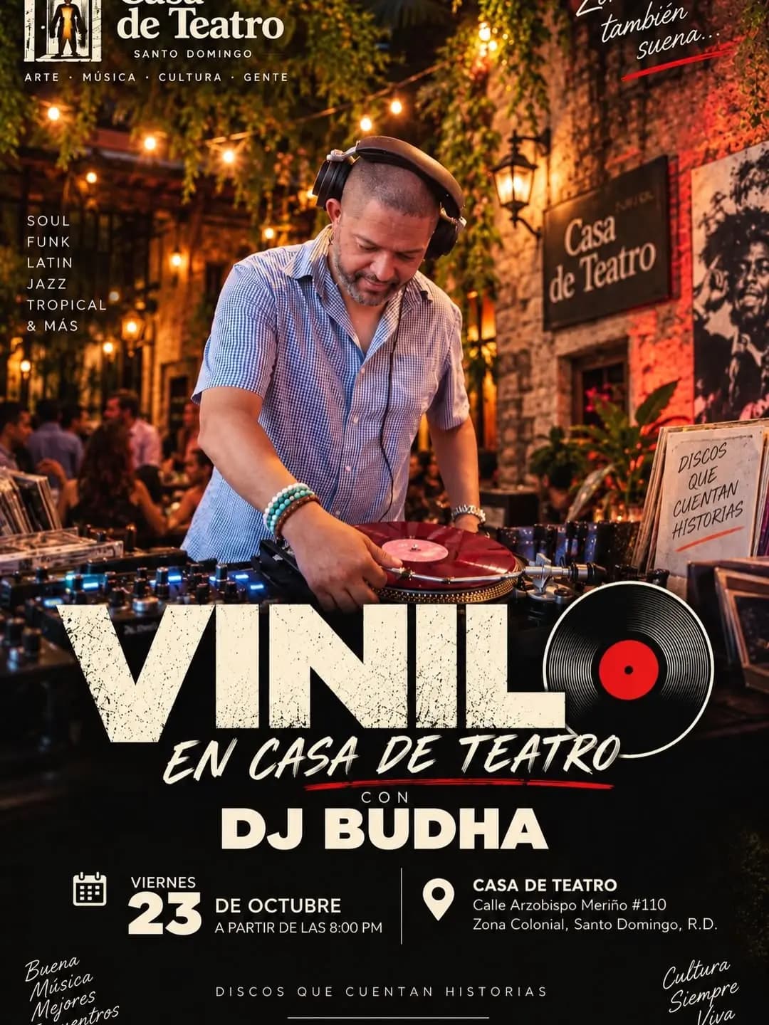 VINILO EN CASA DE TEATRO con DJ BUDHA