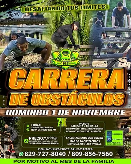 Carrera de obstáculos desafiando tus límites