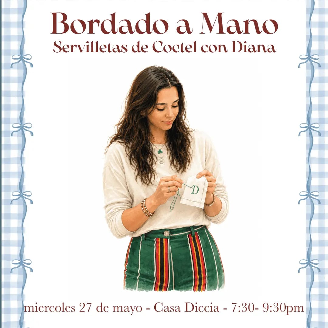 Bordado a Mano - Servilletas de Coctel
