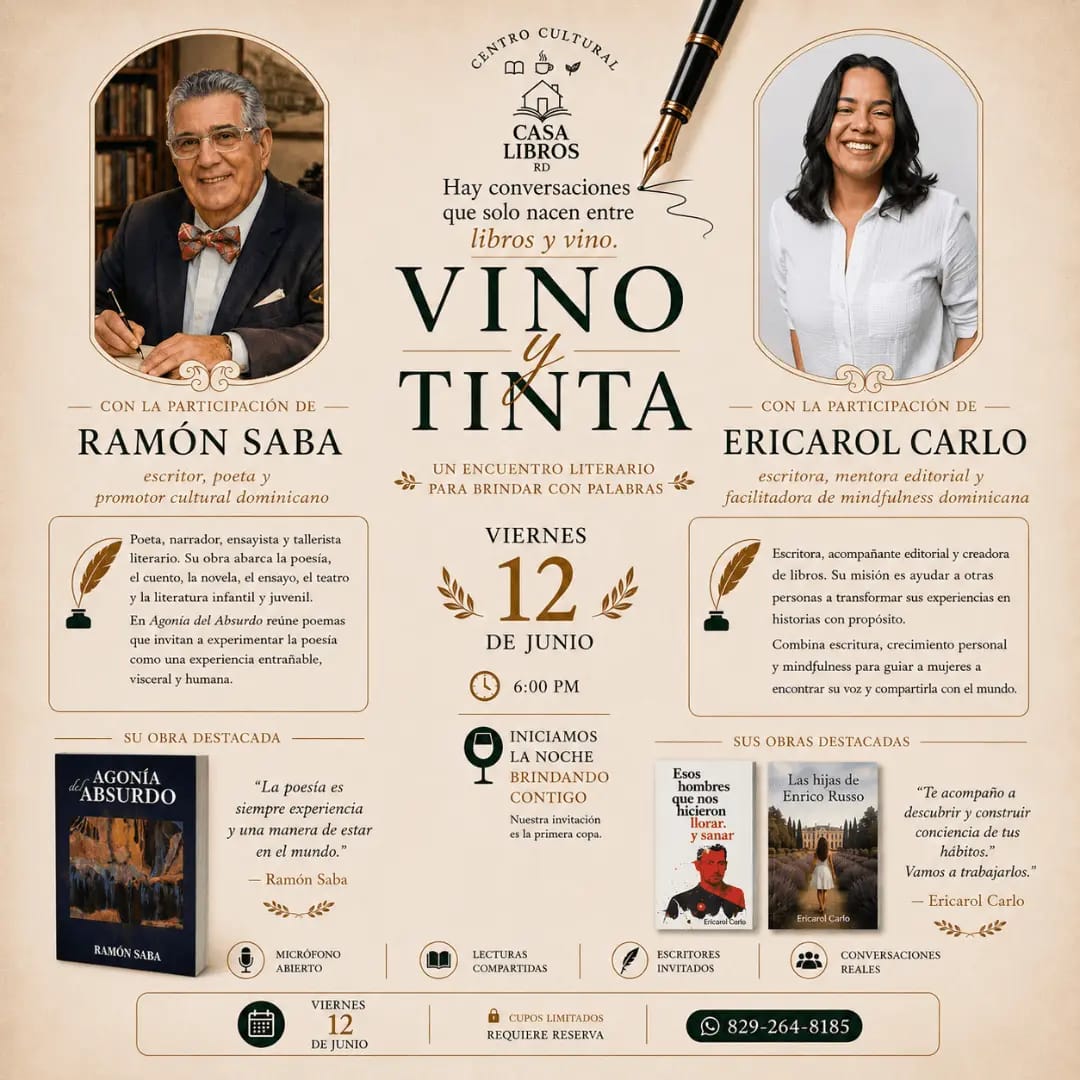 Conoce a los autores en Vino & Tinta
