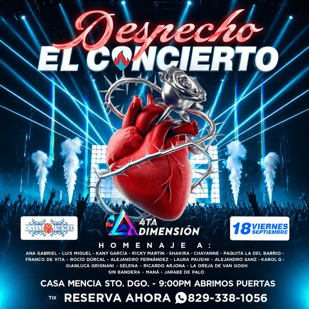 Despecho EL CONCIERTO! by 4ta Dimension @Santo Domingo