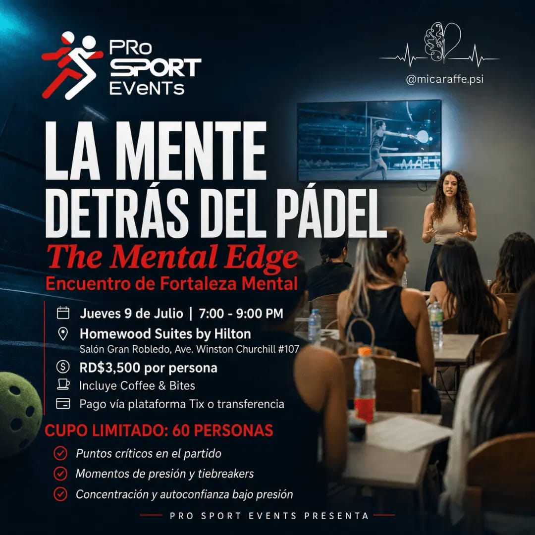 La Mente Detrás del Pádel: Conversatorio