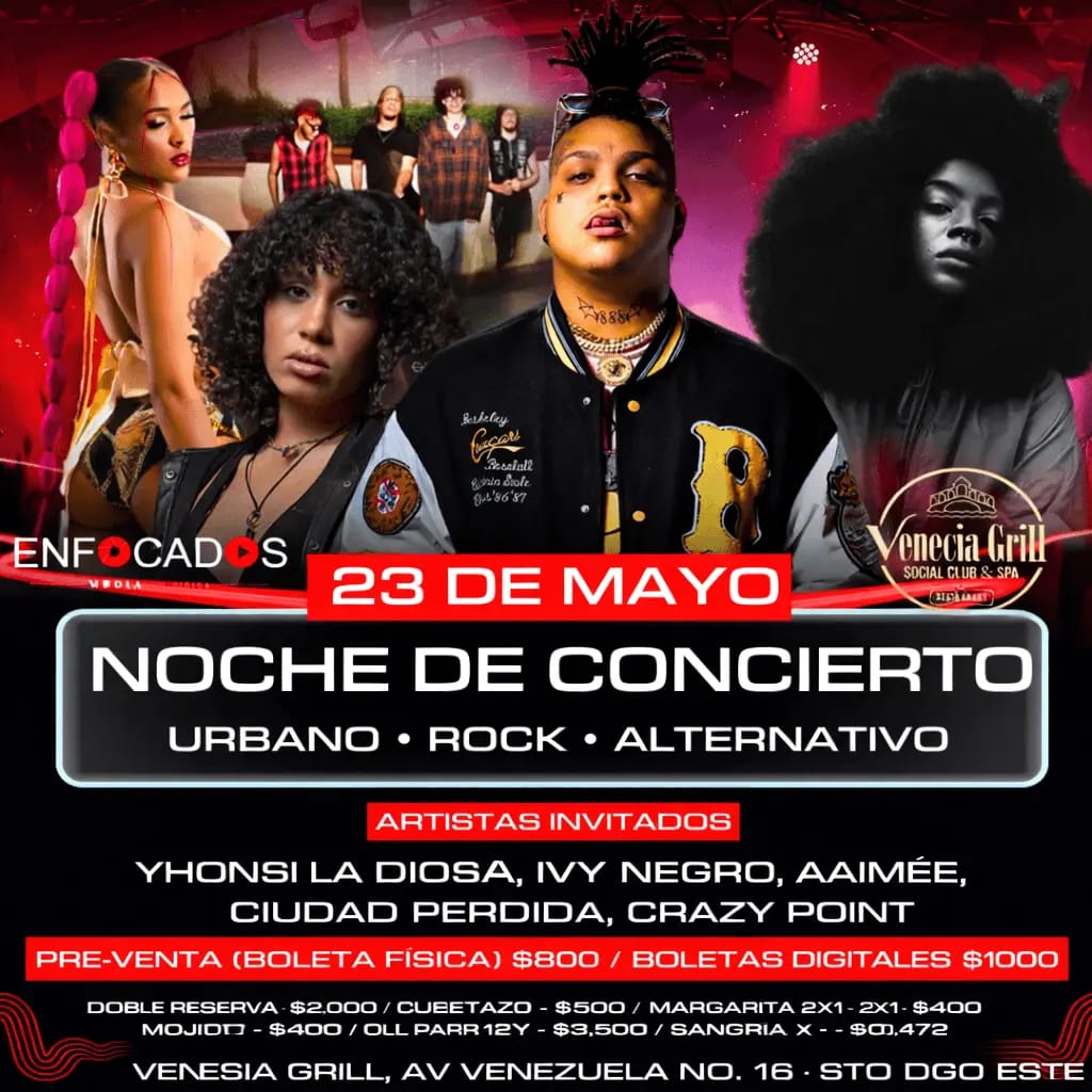 Noche de Concierto: Rock, Urbano y Alternativo