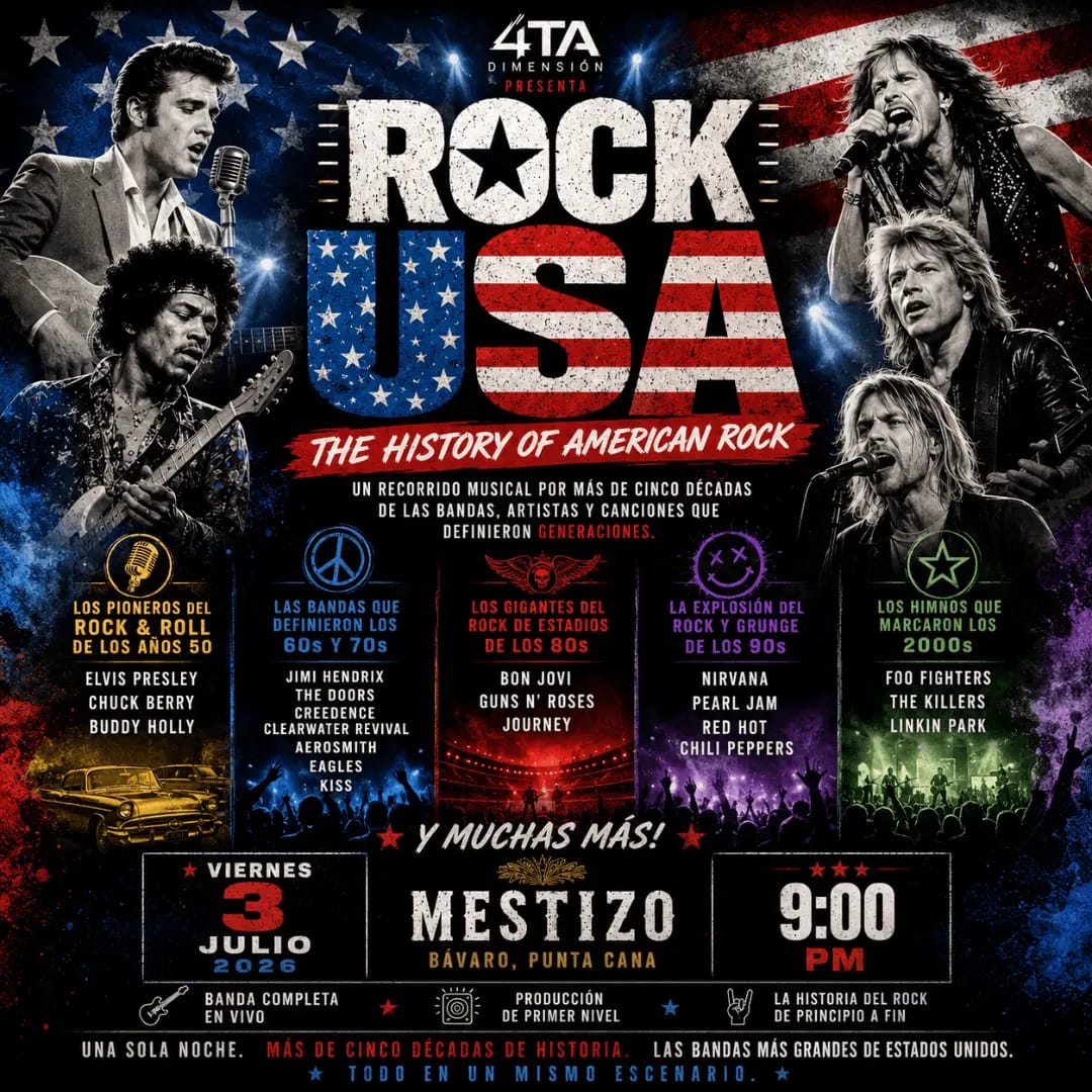 Rock USA by 4ta Dimension @Punta Cana, Bavaro
