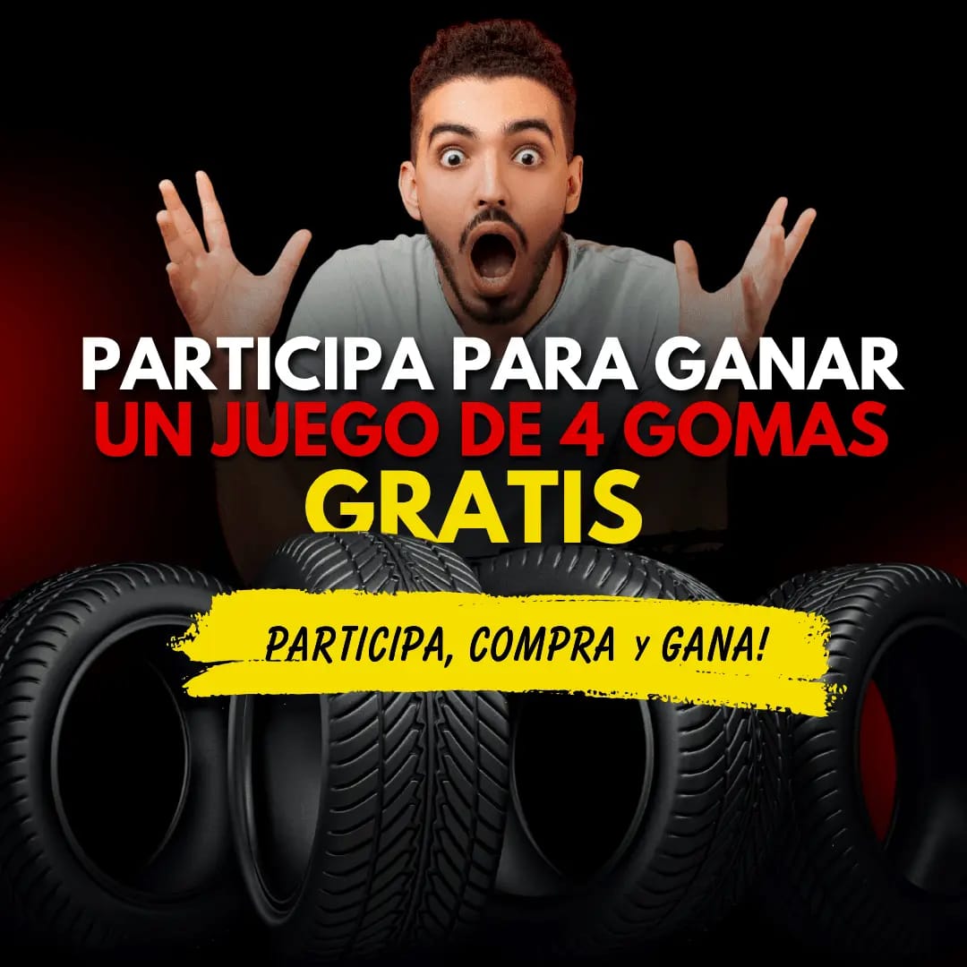 SORTEO - GANA UN JUEGO DE 4 GOMAS GRATIS