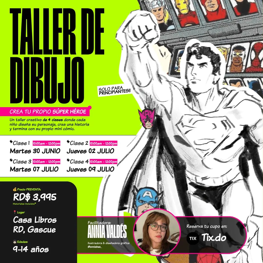 Taller de Dibujo: Crea tu propio superhéroe
