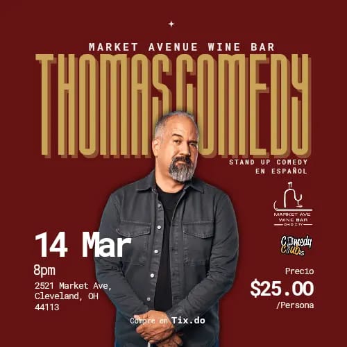 Thomas Comedy en Wine Bar Cleveland