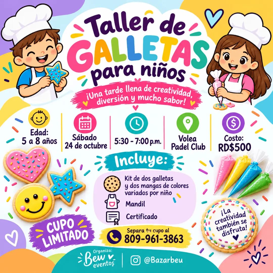Taller Decoración de galletas para niños