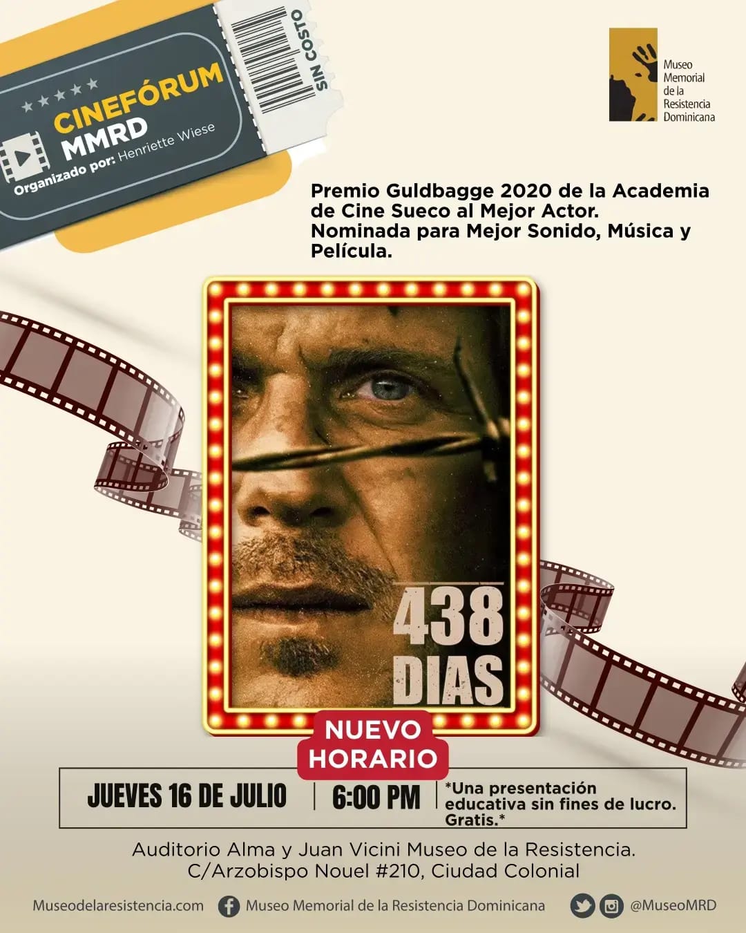 Cinefórum MMRD: “438 Días”