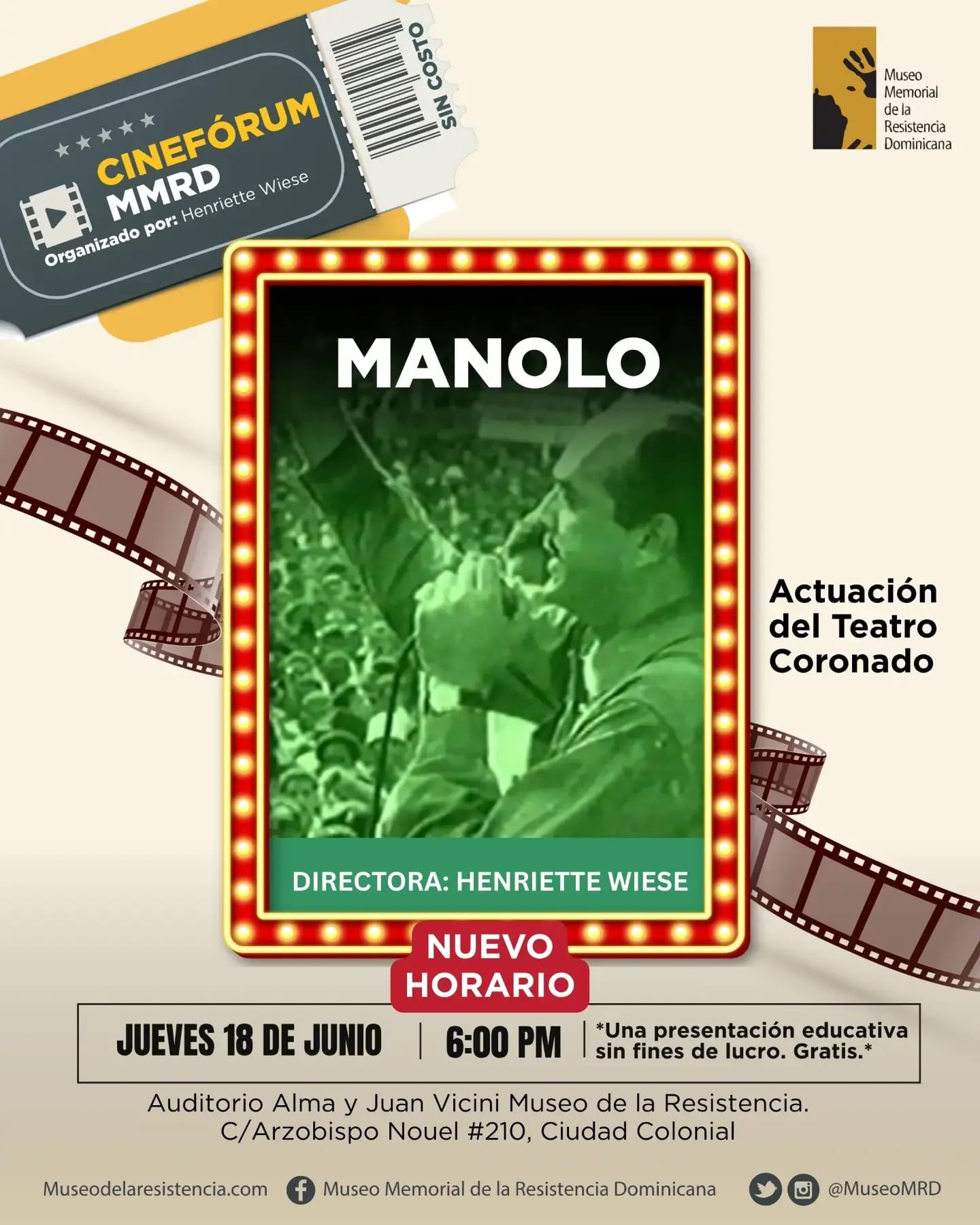 Cinefórum. Presentaremos el documental “Manolo”