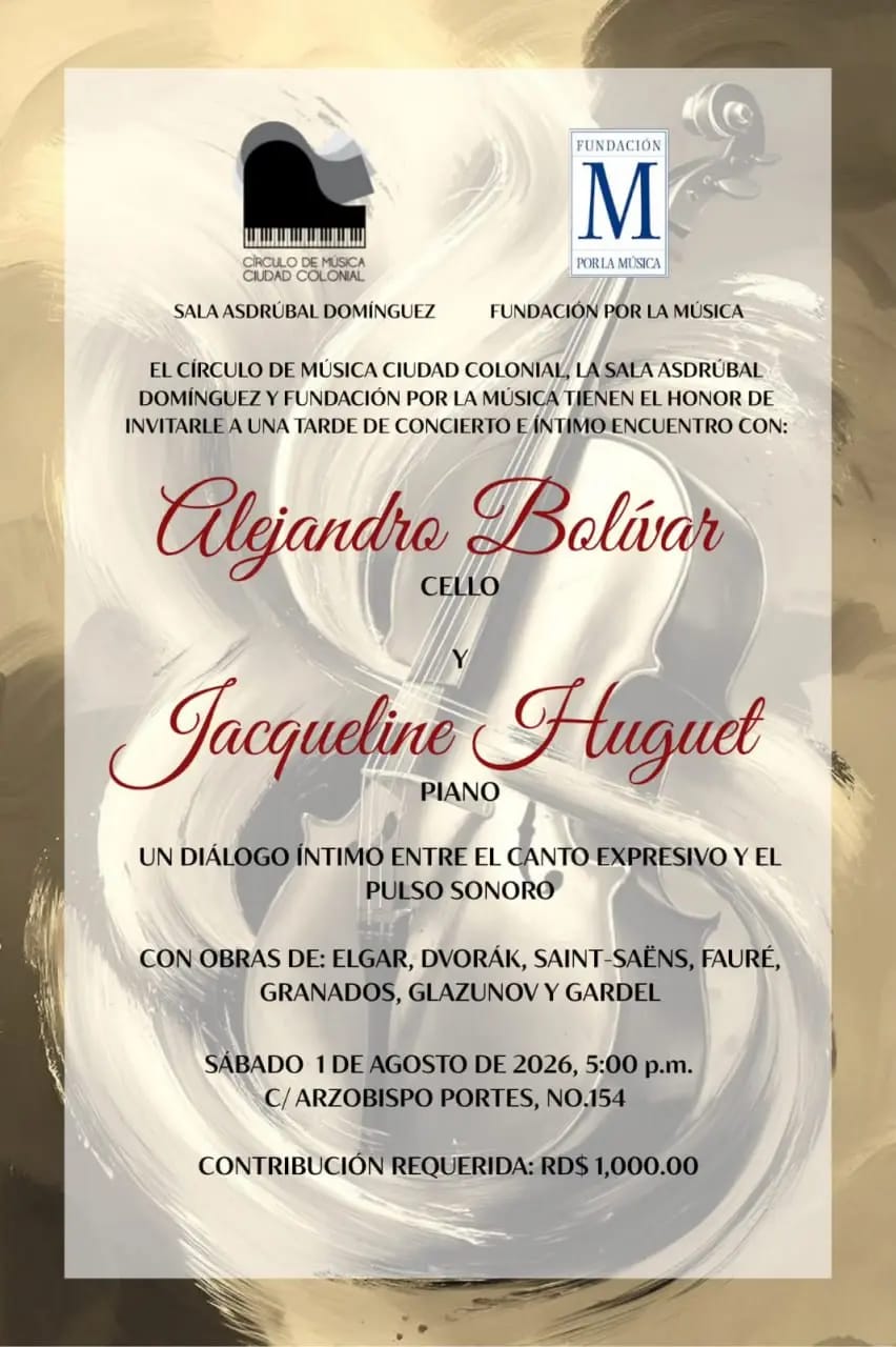 Concierto íntimo de Cello y Piano.
