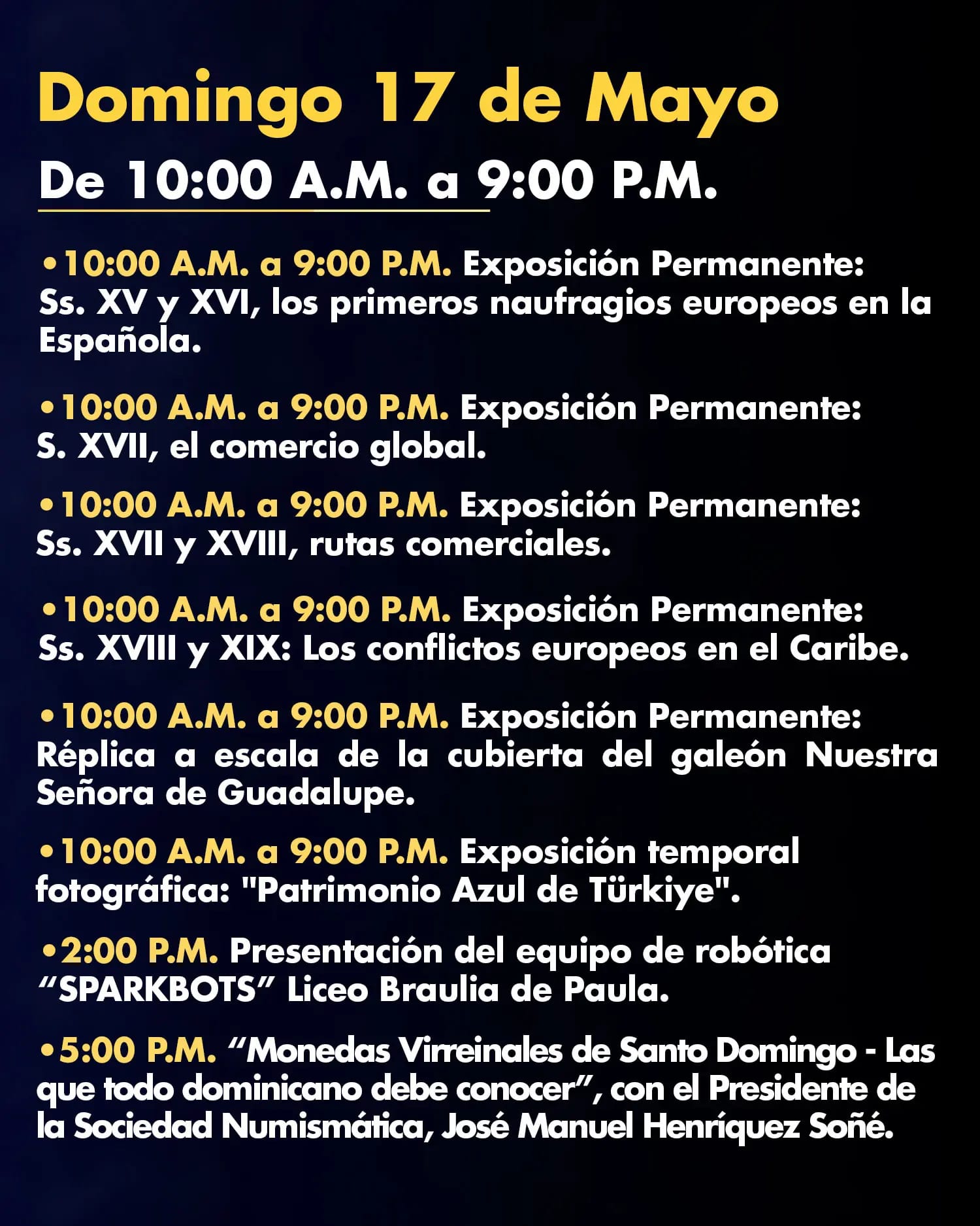 NOCHELARGA DE MUSEOS