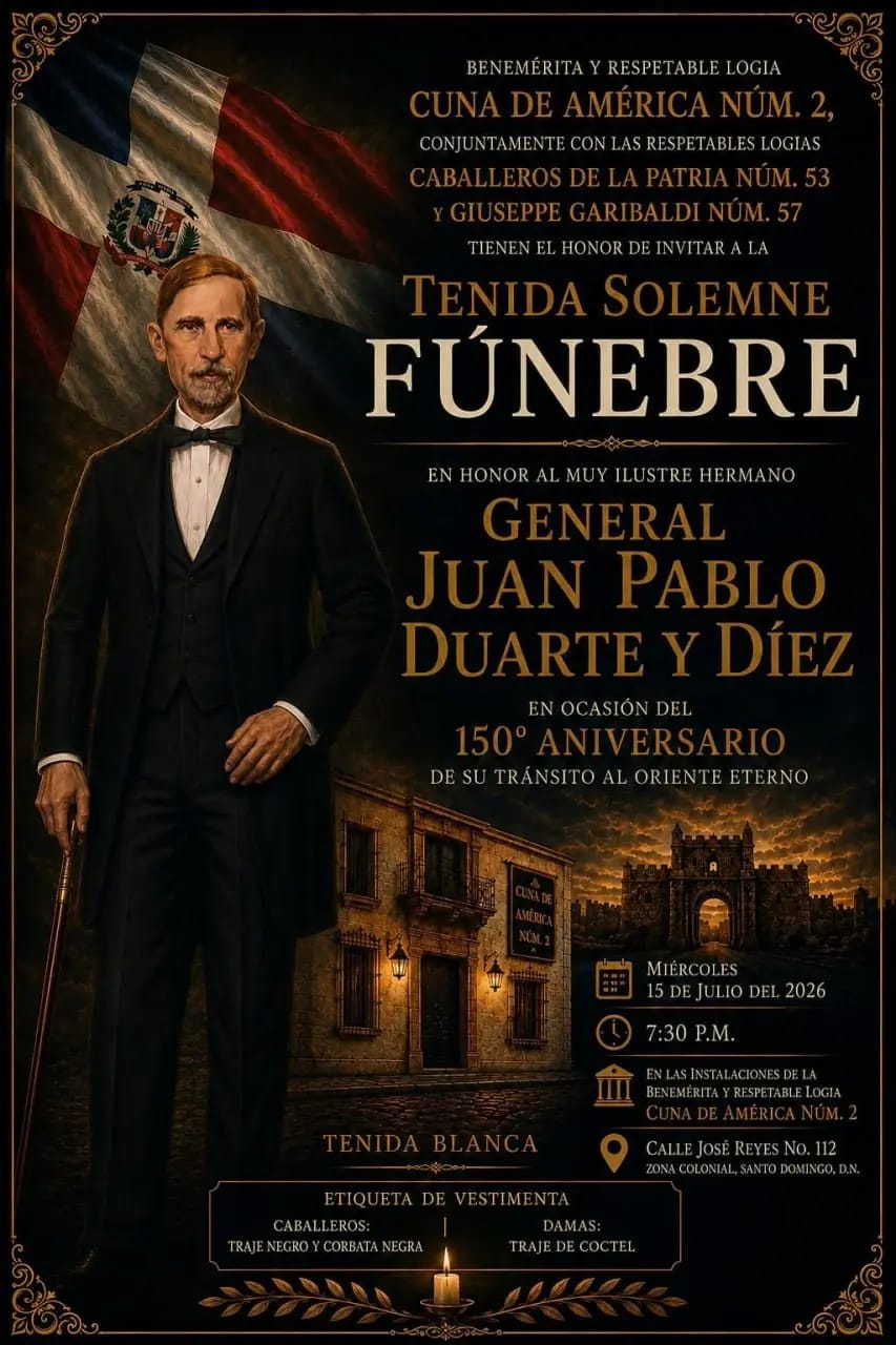 Tenida Solemne Fúnebre (Tenida Blanca).